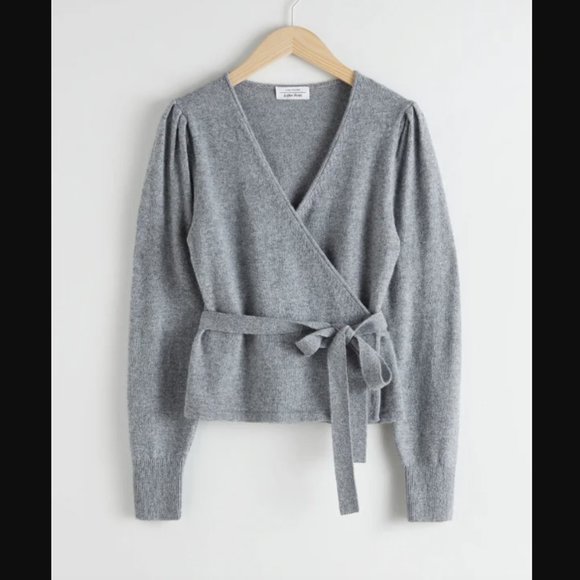 & Other Stories Sweaters - & Other Stories Alpaca Wool Blend Wrap Cardigan Size M